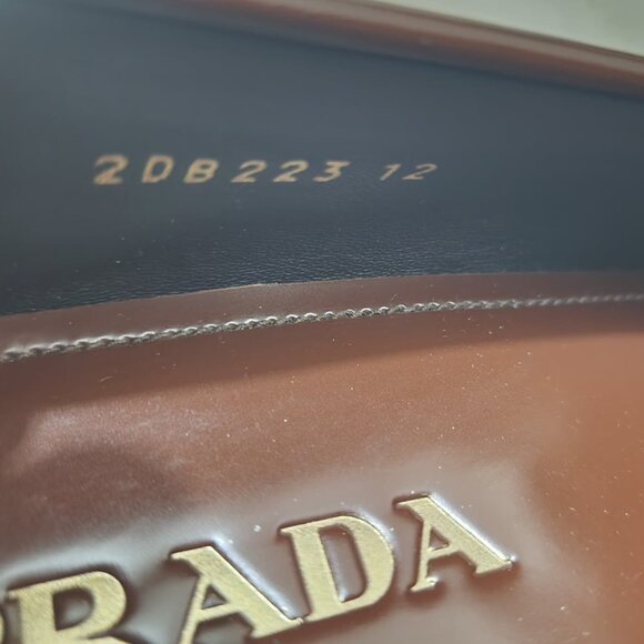 Prada Brushed Leather Loafers 2DB223 Radica Brown – Men’s UK 12 - Picture 8 of 10